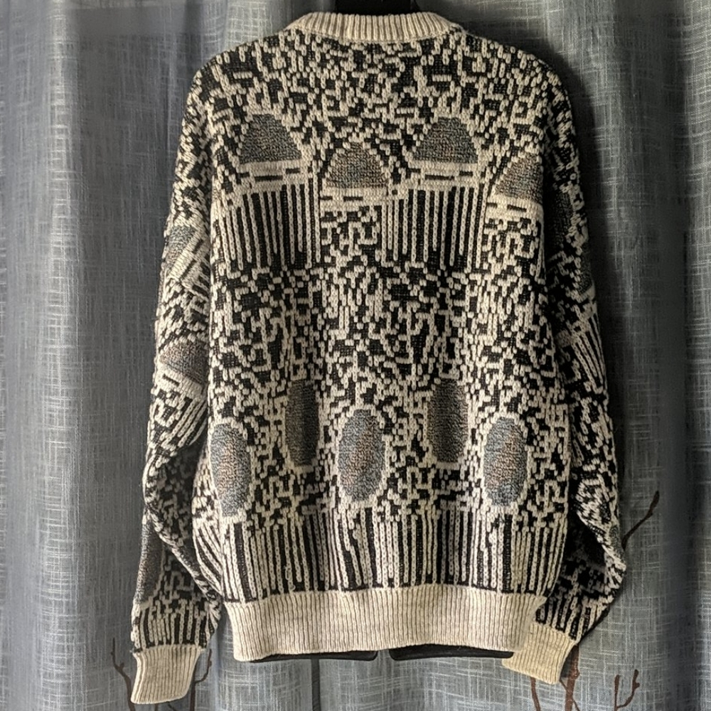 Vintage Alessandro B Grandpa Alpaca Wool Sweater - Picture 2 of 7